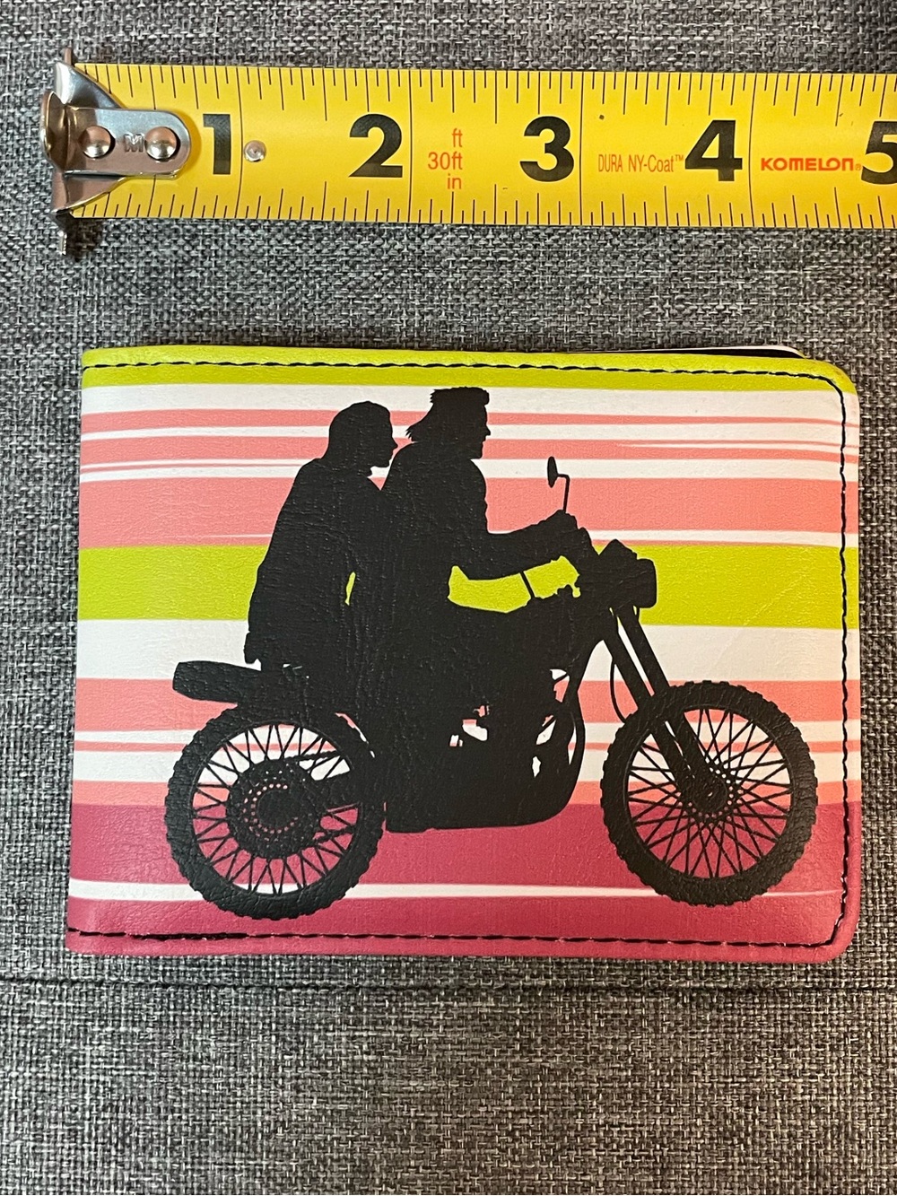 Buckle-Down Pink, Green & White Kids Motorcycle Wallet